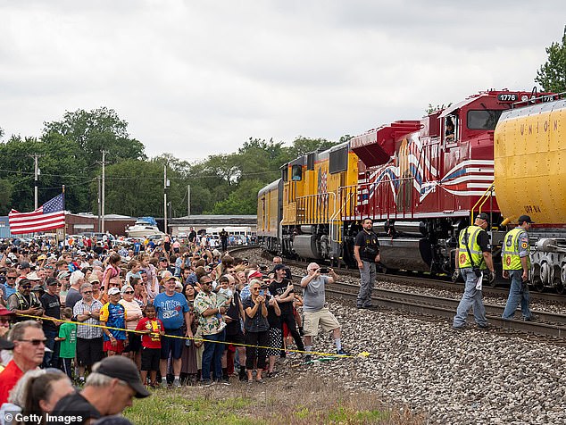 Mayor Don Mennel said roughly the same amount of people were turned away from the event as got to see in, meaning around 100,000 people came to the town of 13,000 in hopes of seeing the massive steam engine