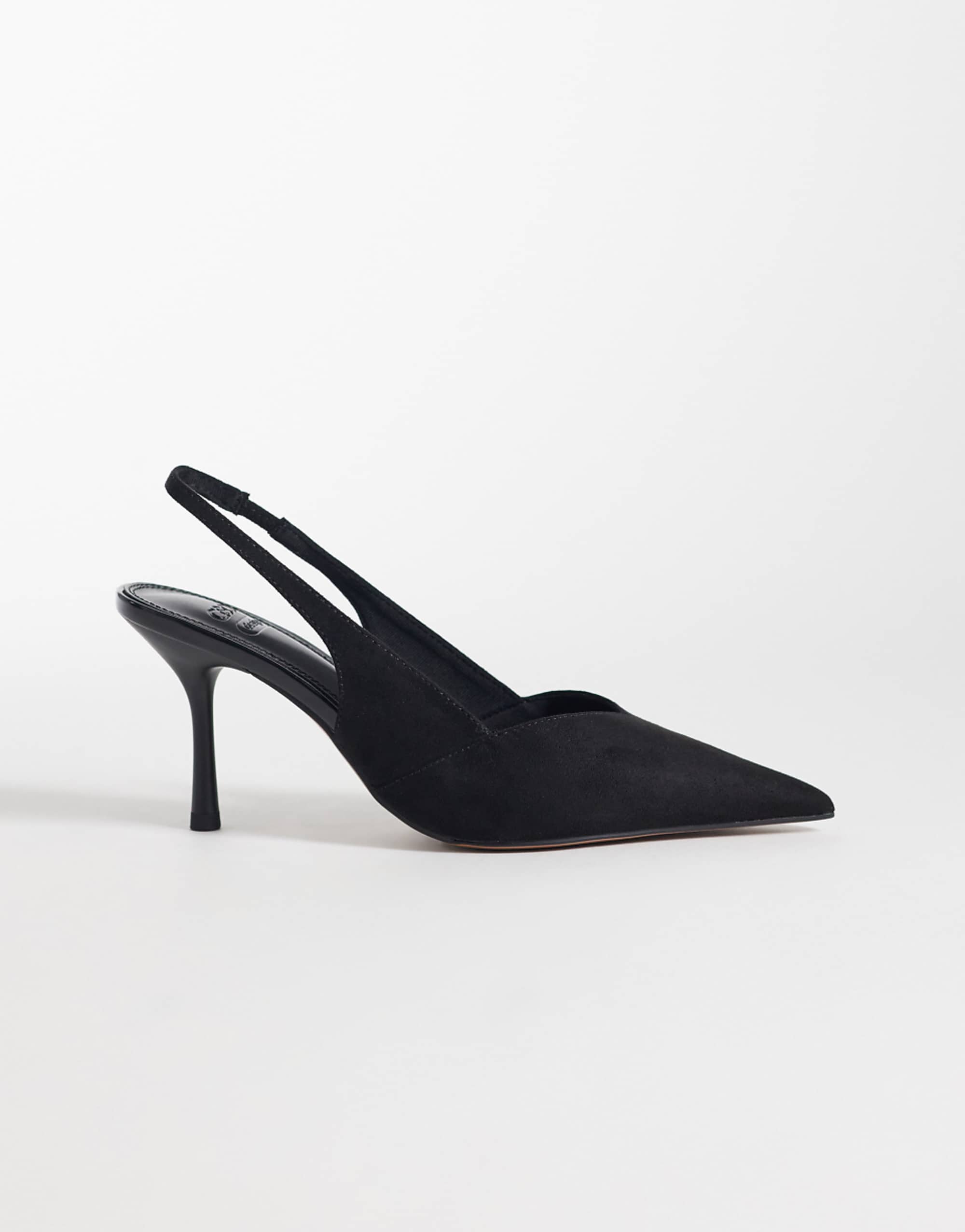 Asos Design Sabrina Slingback Stiletto Heels in Black