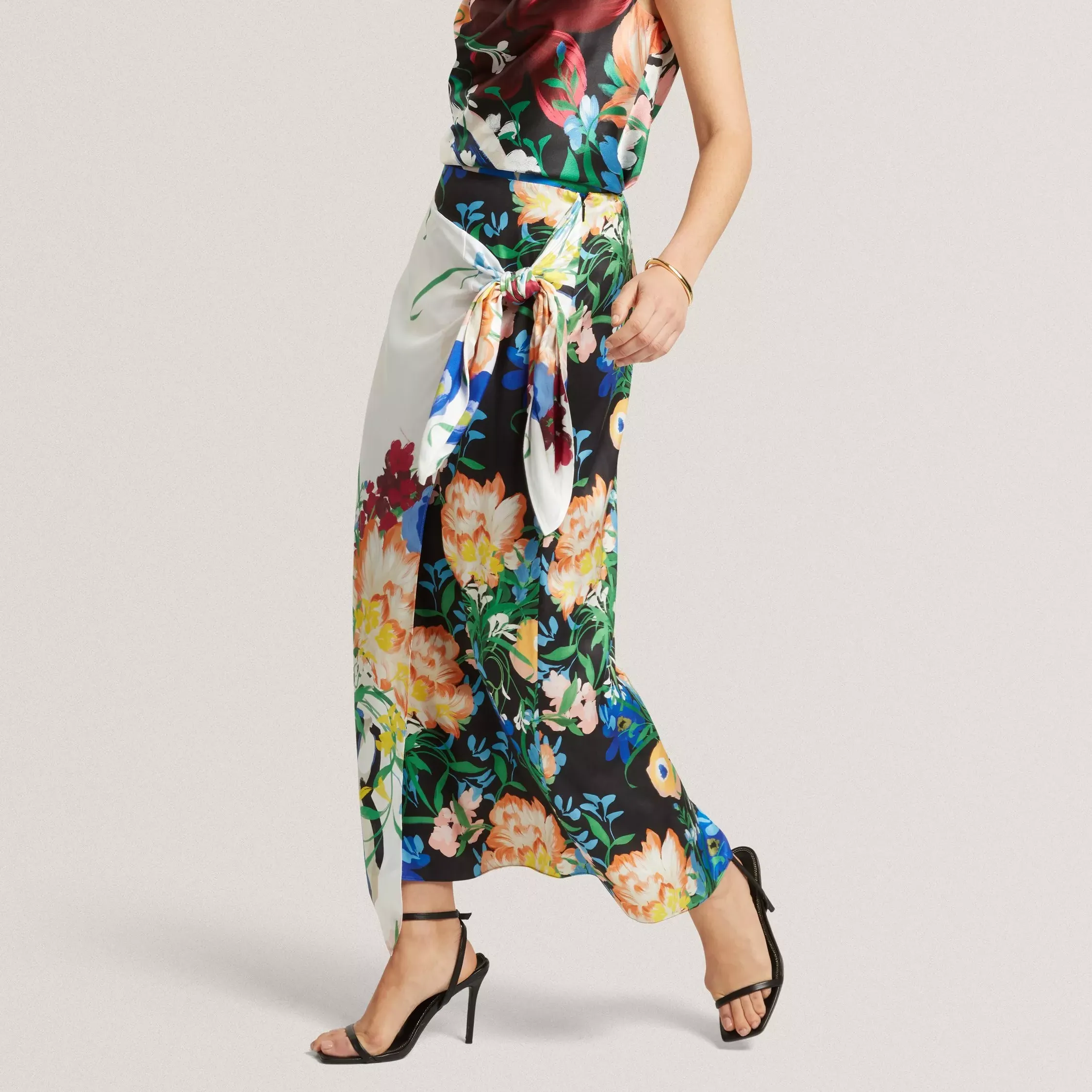 Ted Baker Allmia Floral Midi Skirt Containing Lenzing™ Ecovero™ Viscose, Multi