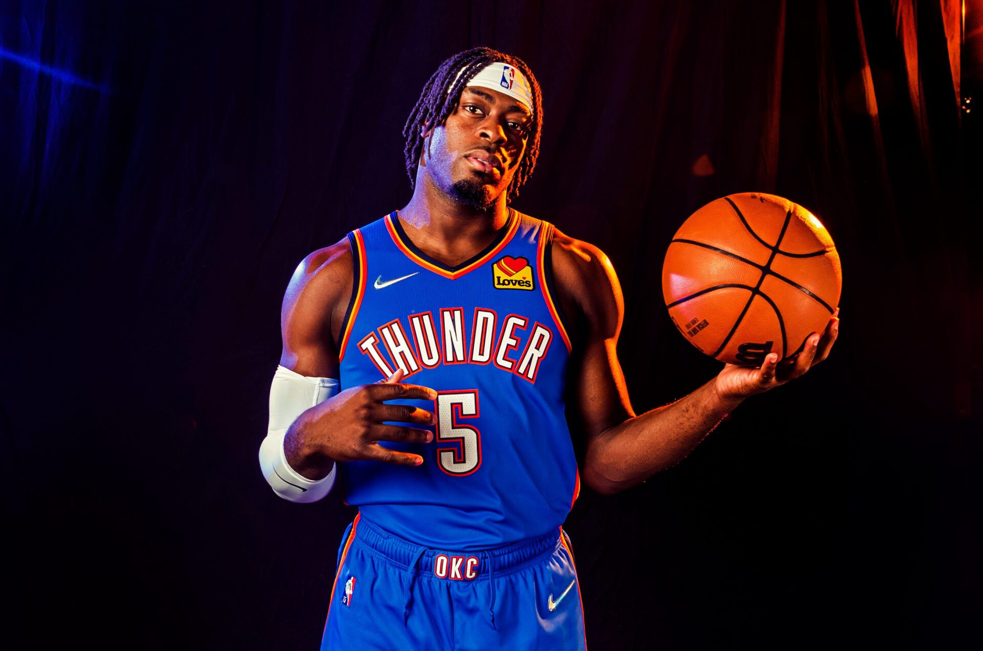 Thunder guard Lu Dort led the league in drawing offensive fouls last season, with 57 fouls drawn. Thunder