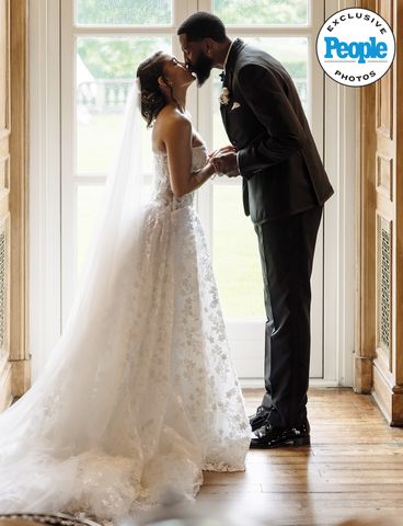 Paige Hurd and Royce O'Neale at their wedding