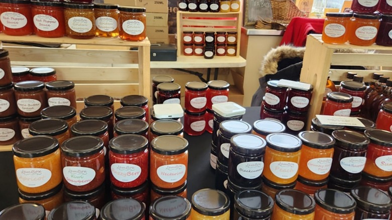 A stand at the Horton's Farmers Market