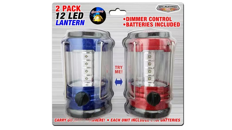 Blazing LEDz 12 LED Battery Operated Camping Lantern (2-Pack)