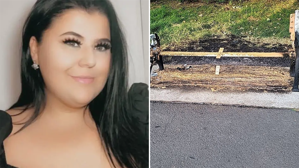 Mum devastated after fire destroys bench for daughter who died from sepsis