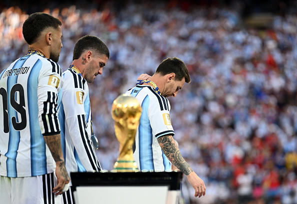Lionel Messi after Argentina’s defeat (Picture: Getty)