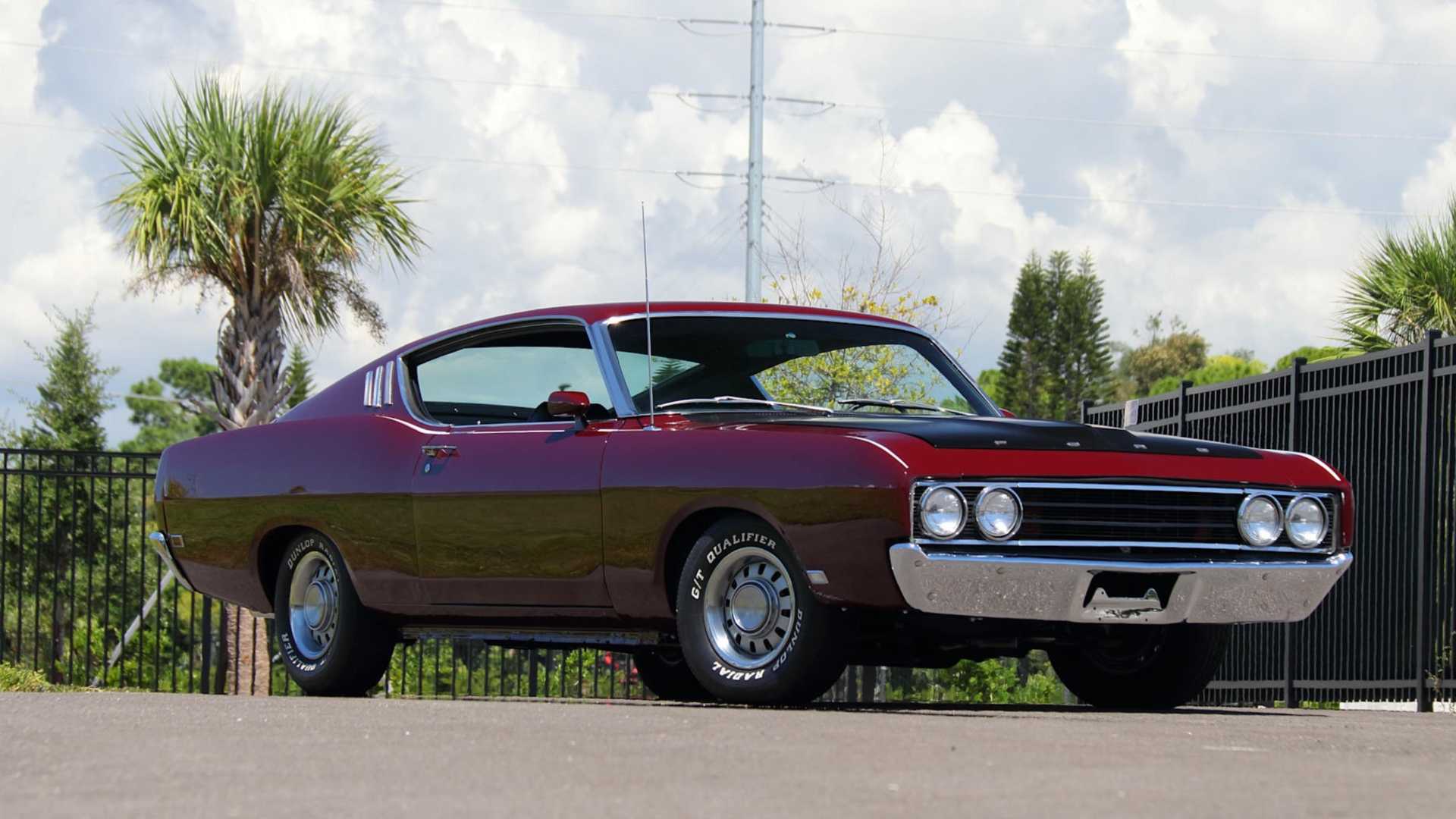 3/4 front view of 1969 Ford Torino Talladega 428 CJ