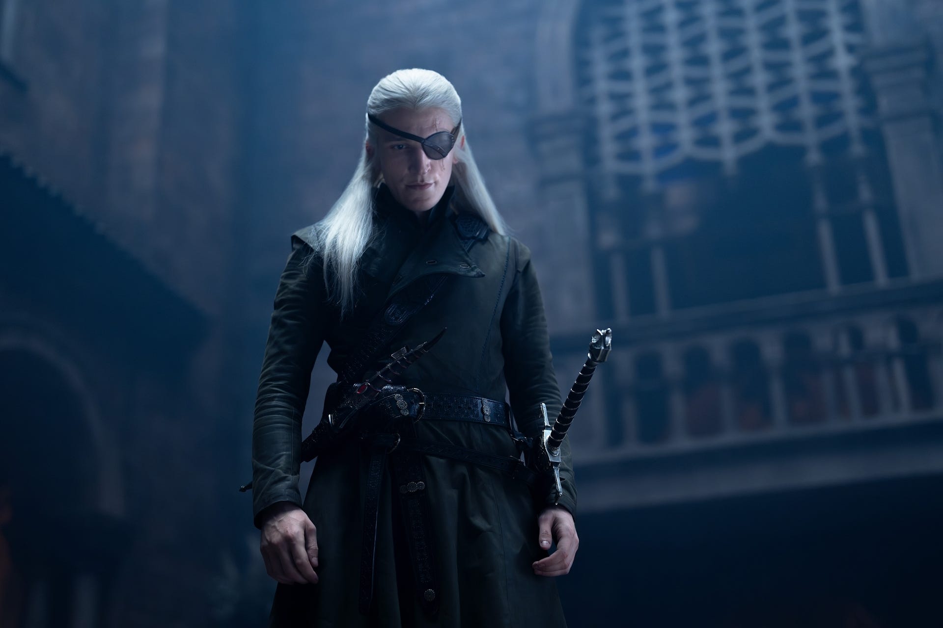Ewan Mitchell as Aemond Targaryen in