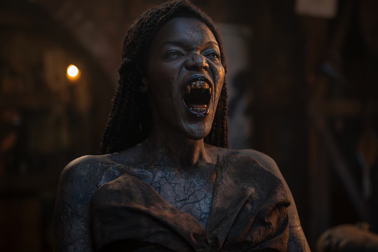 Akasha (Sheila Atim) screaming in 'The Vampire Lestat'