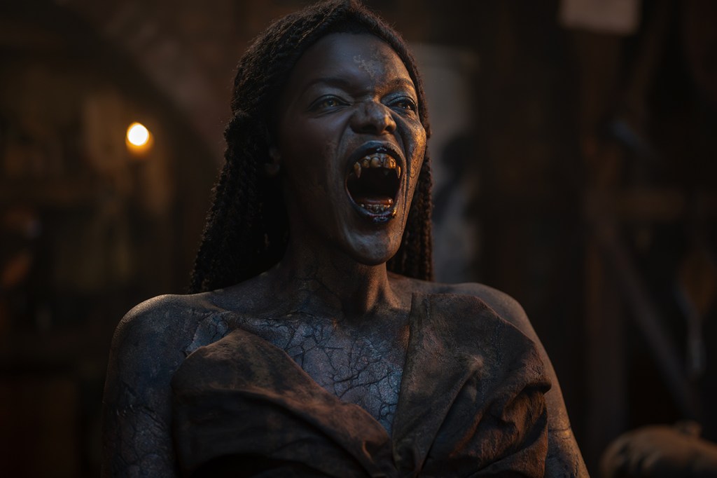Akasha (Sheila Atim) screaming in 'The Vampire Lestat'