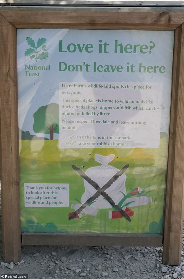 Signs have been put up to discourage littering, but some locals say it is still a problem