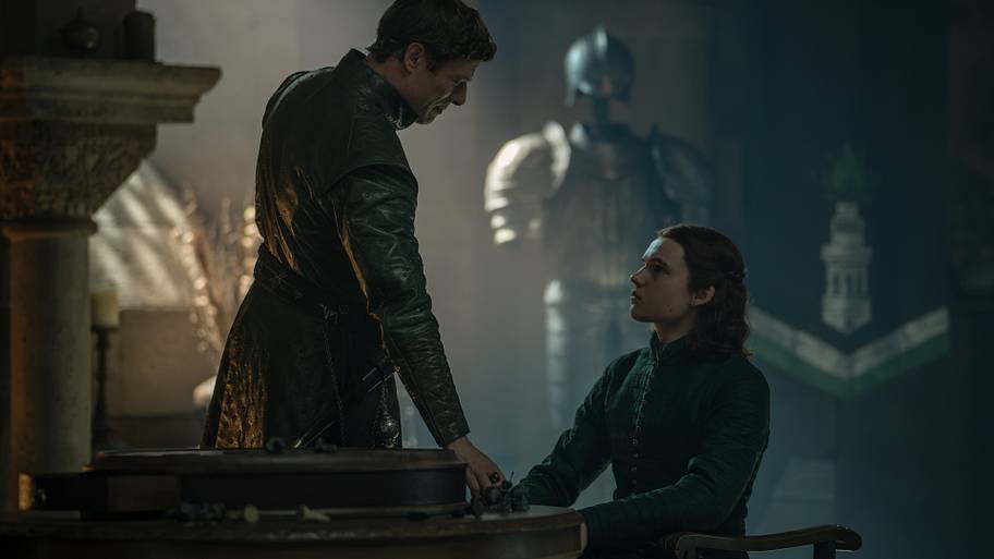 James Norton as Ormund Hightower and Benjamin Evan Ainsworth as Daeron Targaryen in House of the Dragon season 3 episode 5