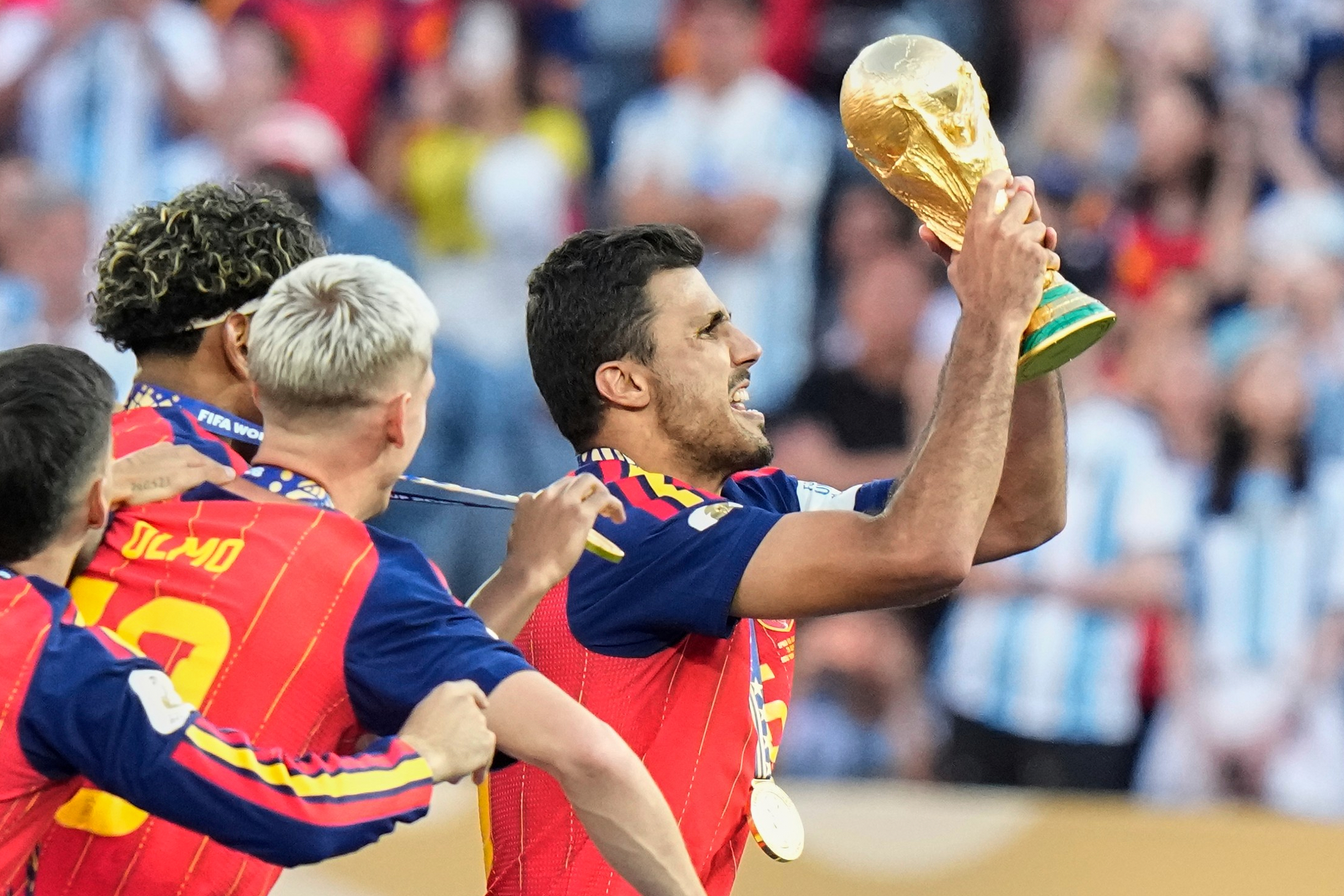 Spain wins the World Cup by beating Argentina 1-0 on Ferran Torres' goal in extra time
