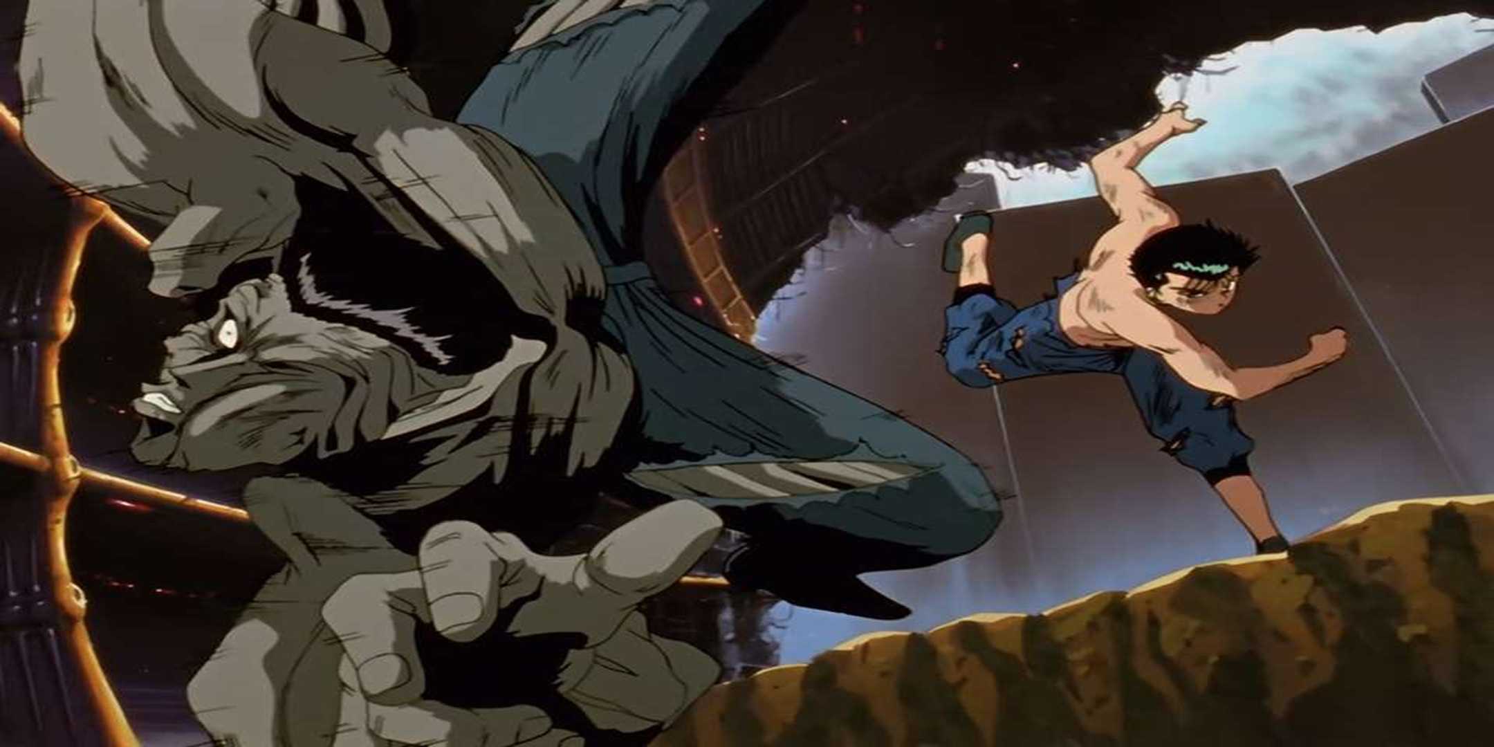Yusuke punches Toguro