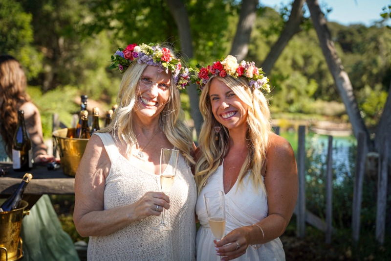 Dawn's Dream Winery Hosts Its First Summer Solstice Farm-to-Table Dinner in Carmel Valley - Dawn Galante and Events Manager Anna - Image credit Christina-Lauren Pollack