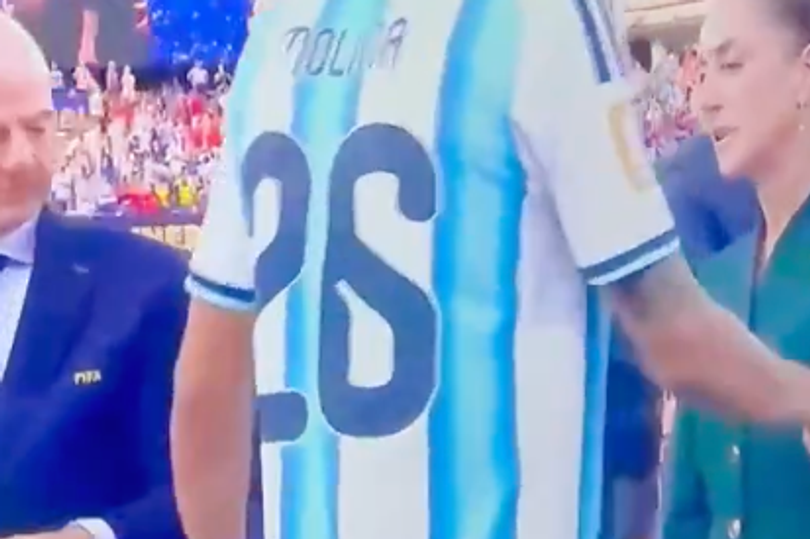 Molina was forced to go back and receive his medal