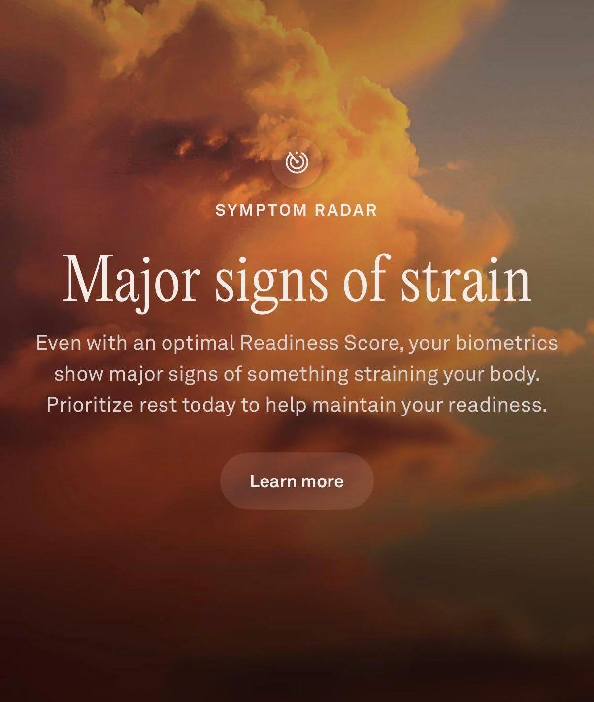 Some women posted on social media that their Oura ring had also predicted their miscarriage, through the "major signs" notification