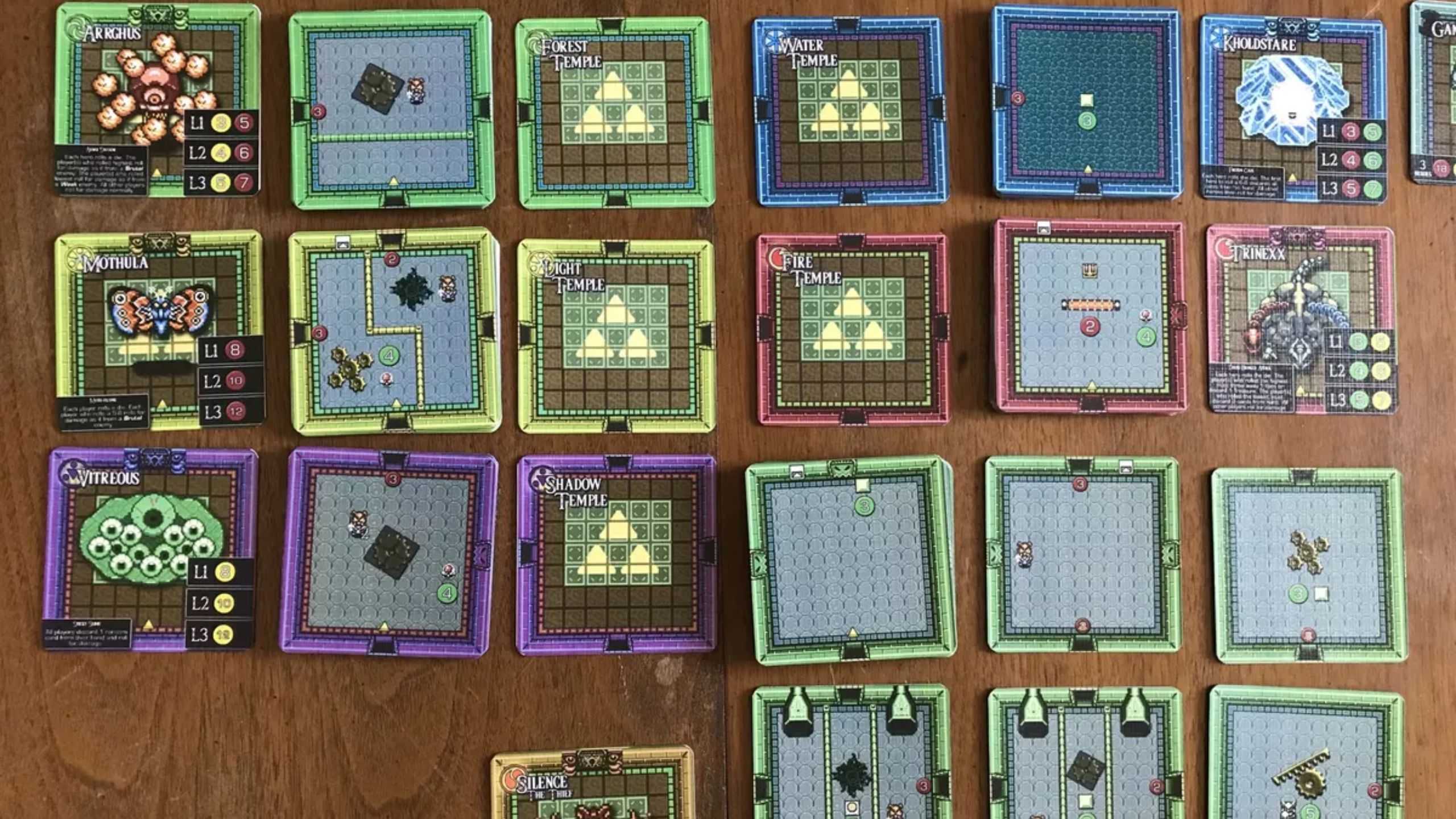 rooms for Legend of Zelda Clockwork Realm print and play