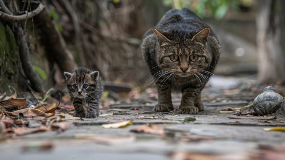 This Andes wildcat and her kitten are melting hearts—and raising urgent questions