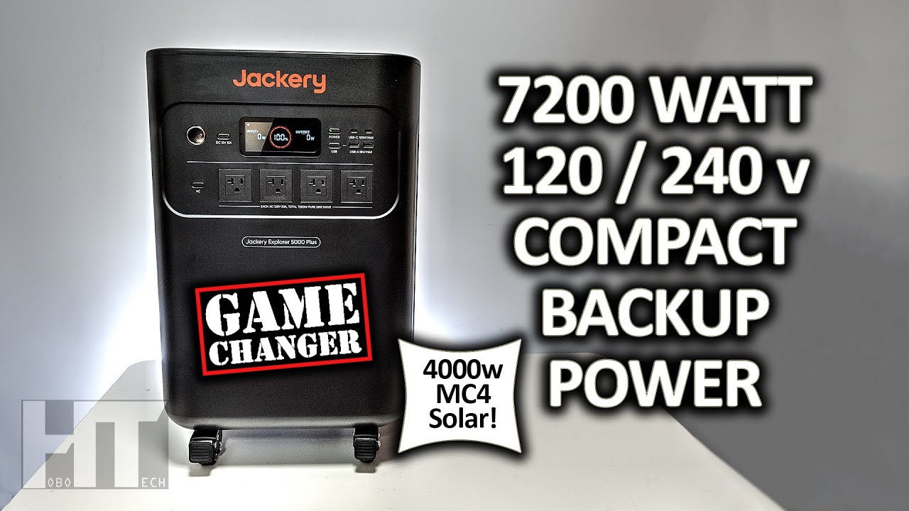 The biggest Jackery ever! Jackery solar generator 5000 plus home backup ...