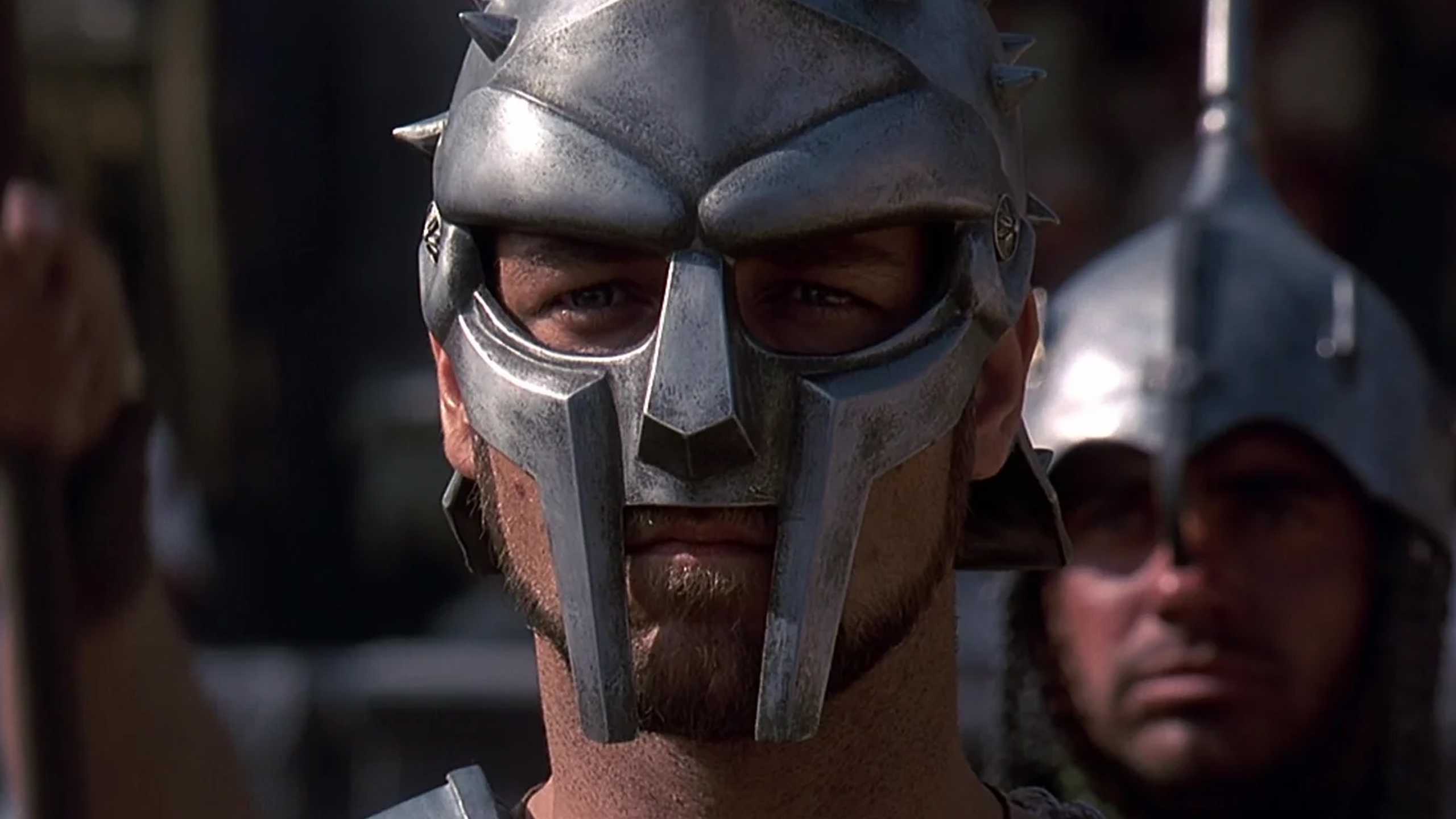 Russell Crowe as Maximus in Gladiator.