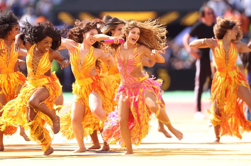 Shakira won over fans with her energetic performance