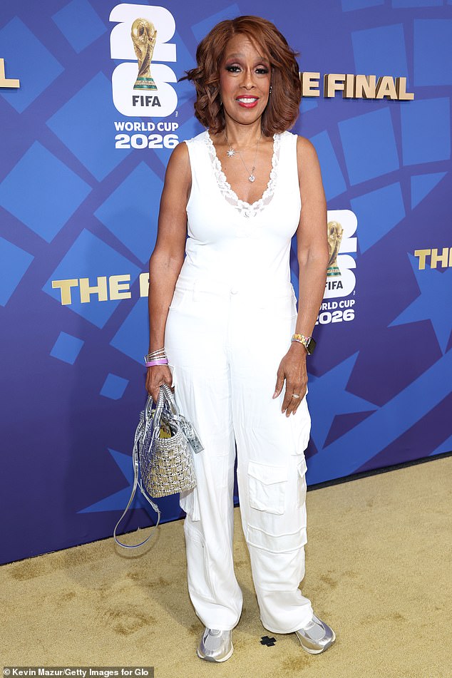 Gayle King led the worst dressed list at the World Cup final, as she was spotted wearing a frumpy white outfit