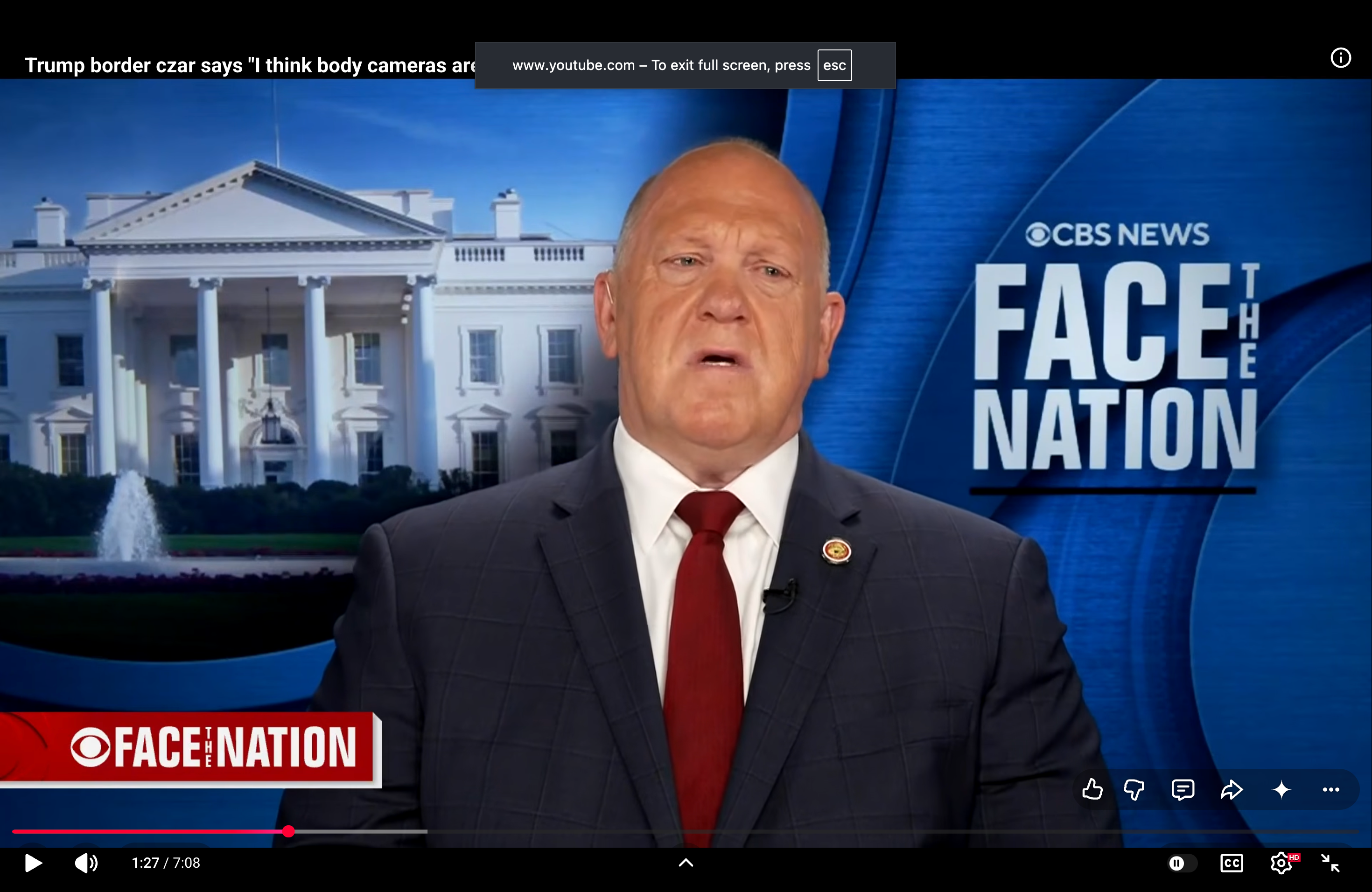 Tom Homan on Face The Nation (Photo: CBS News)