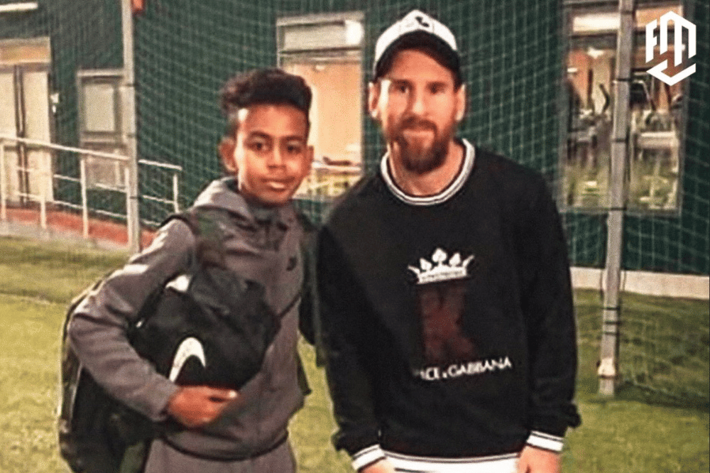 Lamine Yamal dan Lionel Messi