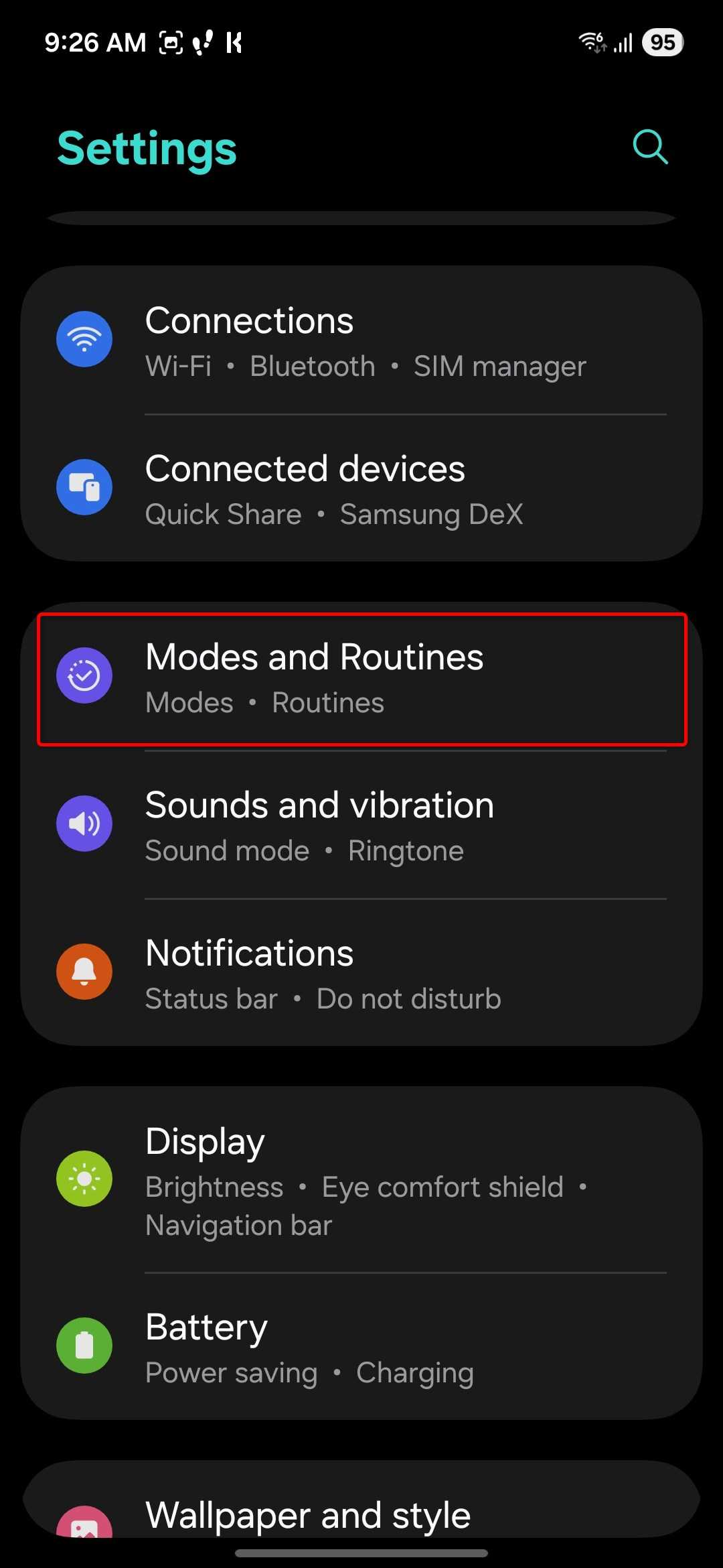 Modes and Routines 01