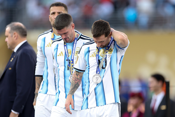Lionel Messi after Argentina's defeat