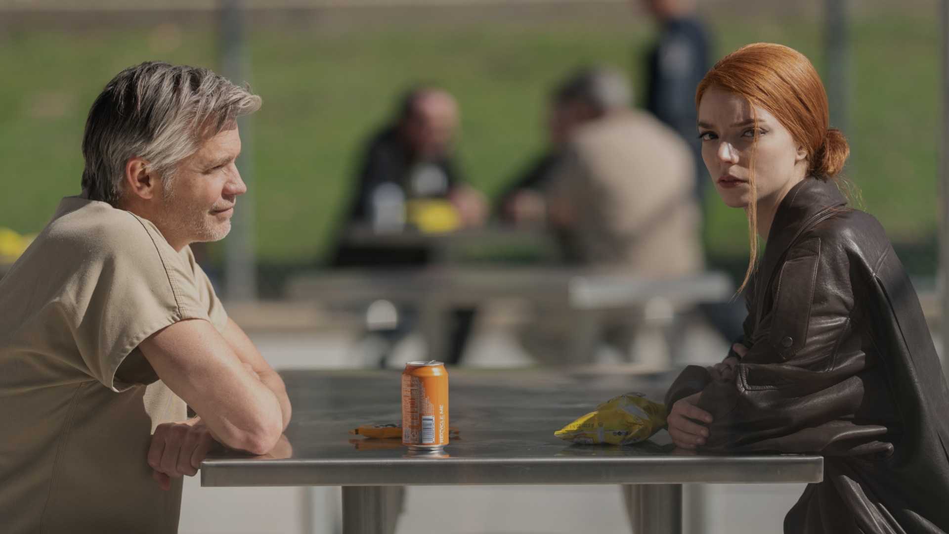 Anya Taylor-Joy as Lucky and Timothy Olyphant as John Armstrong in Lucky