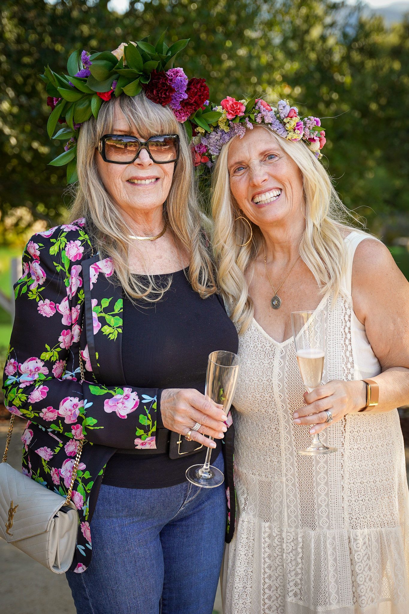 Dawn's Dream Winery Hosts Its First Summer Solstice Farm-to-Table Dinner in Carmel Valley - Suzy Goodman-Pollack and Dawn Galante - Image credit Christina-Lauren Pollack