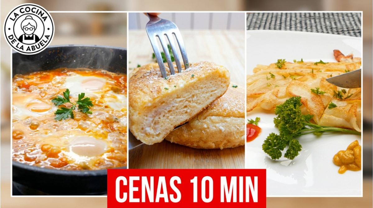 3 cenas rápidas listas en menos de 10 minutos