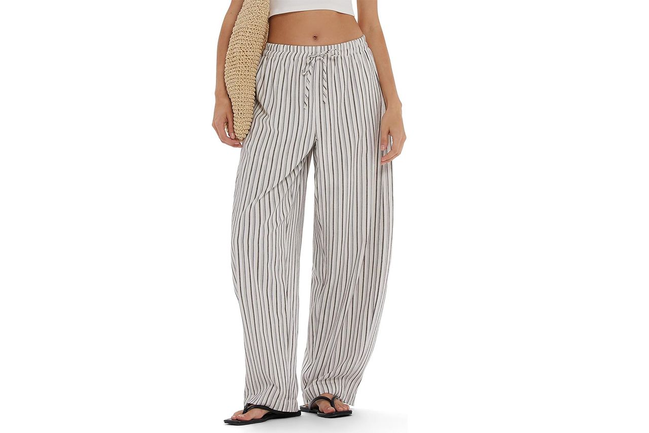 MOOSLOVER Linen Lightweight Barrel Pants
