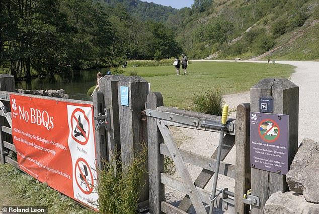 There are large signs put up saying no barbecues are allowed, but locals say that visitors regularly flout the rules