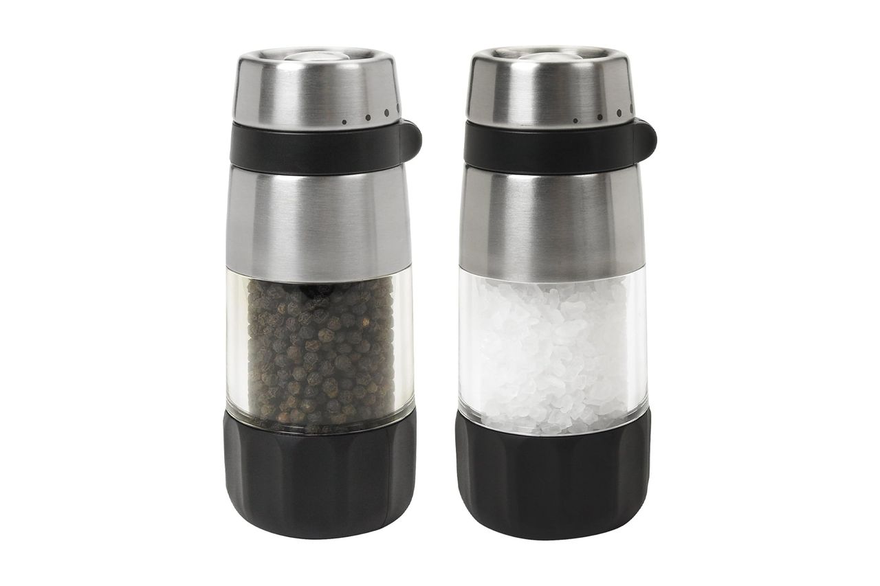 Oxo Good Grips Salt and Pepper Grinder Set, Stainless Steel