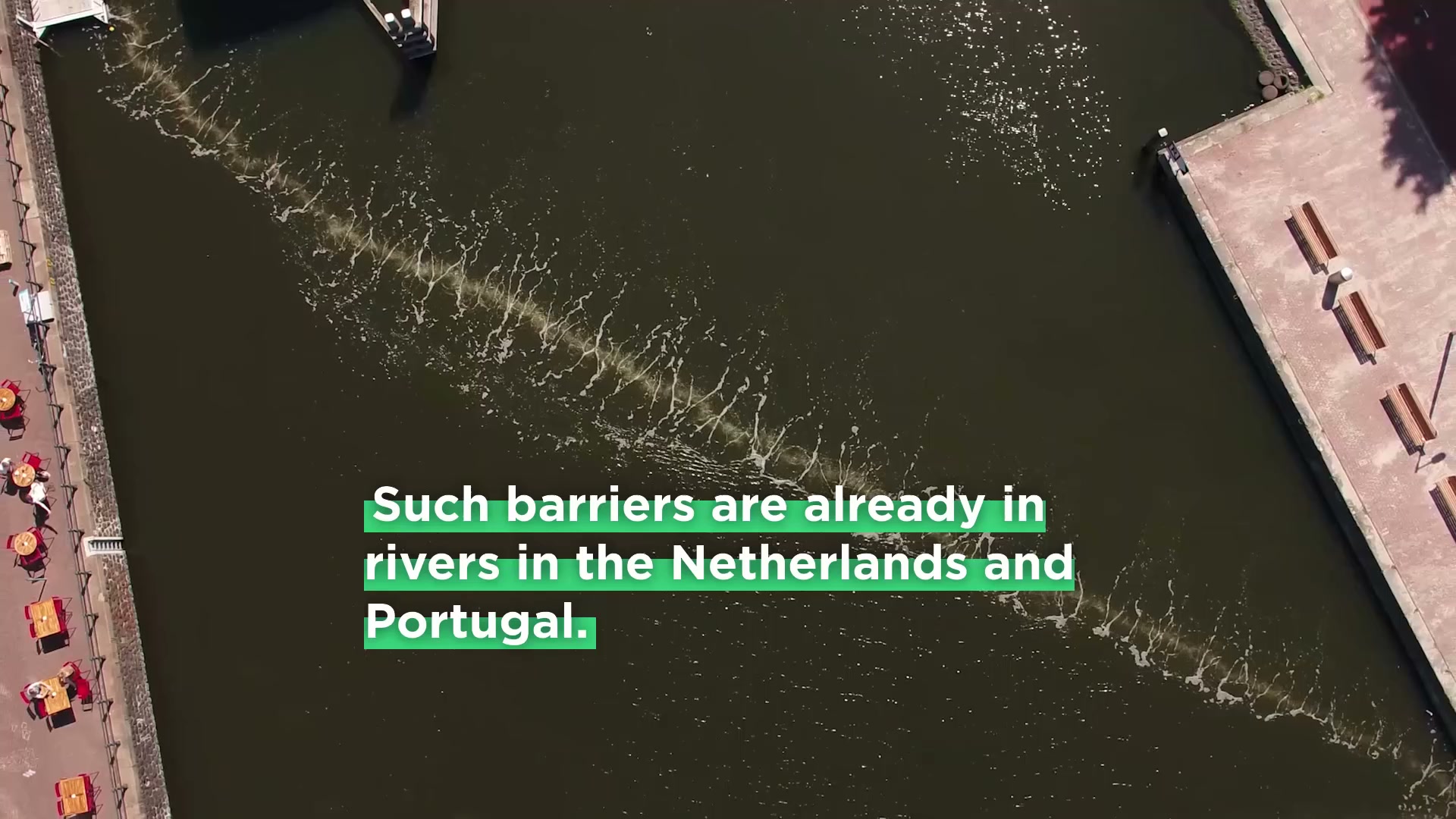 The Great Bubble Barrier: How air bubbles are stopping river plastic ...
