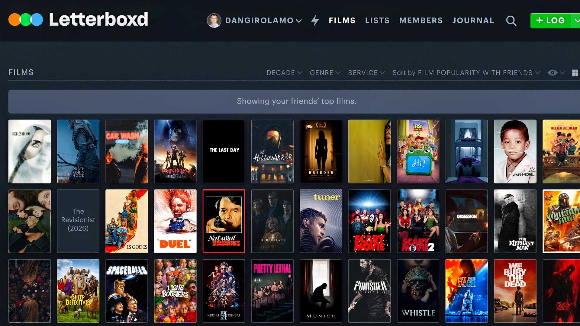Screenshot of Letterboxd 5