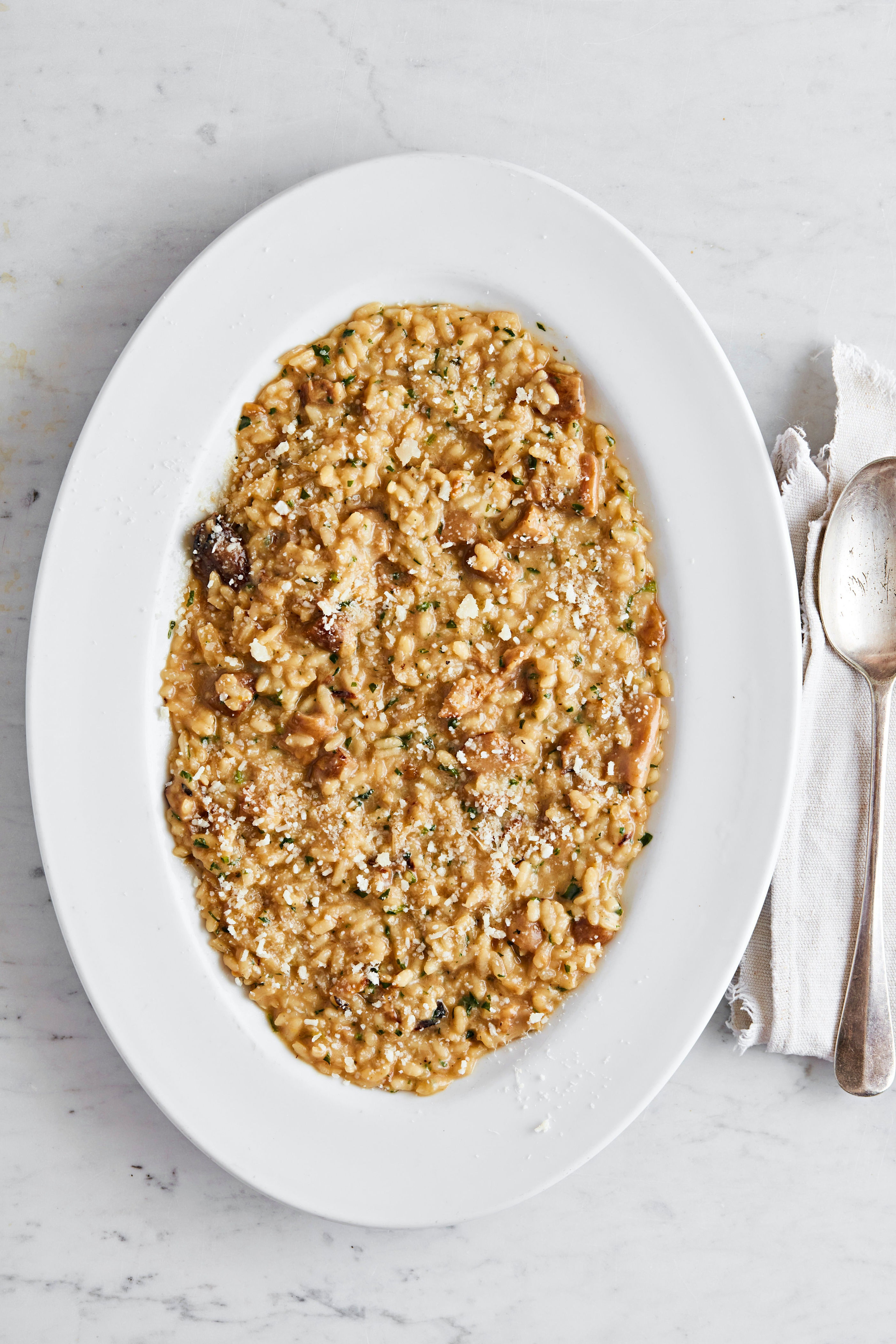 Fresh porcini give this northern Italian risotto its deep, earthy richness (Supplied)