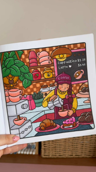 My first coloring page is finally complete