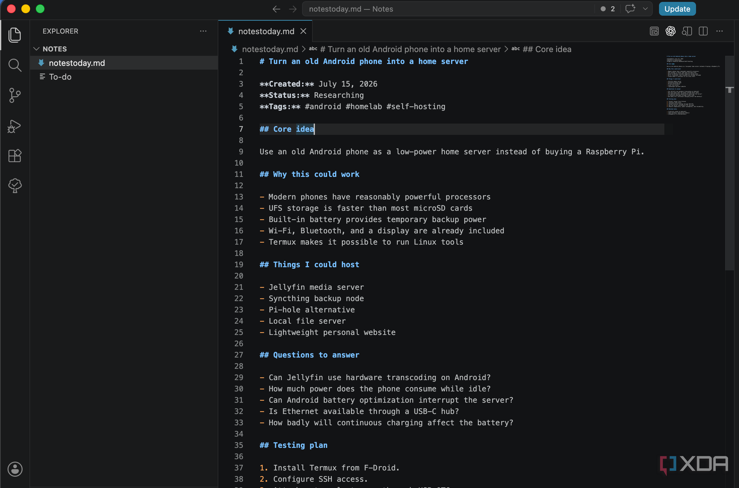 VS Code notes
