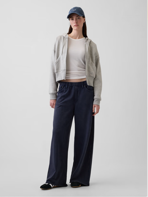 An affordable version of the luxury “sweatpant” jeans