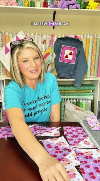 This beginner-friendly quilt block creates a stunning magnolia pattern