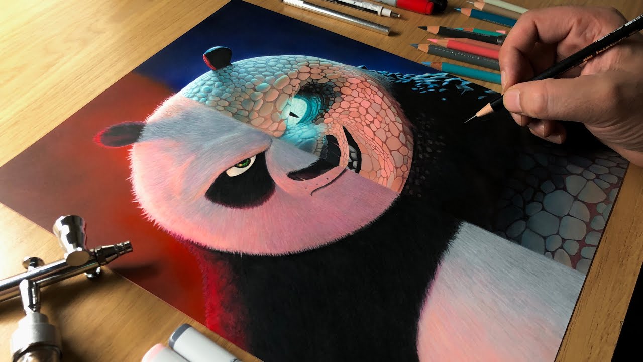 How to draw Po from Kung Fu Panda 4 like a pro