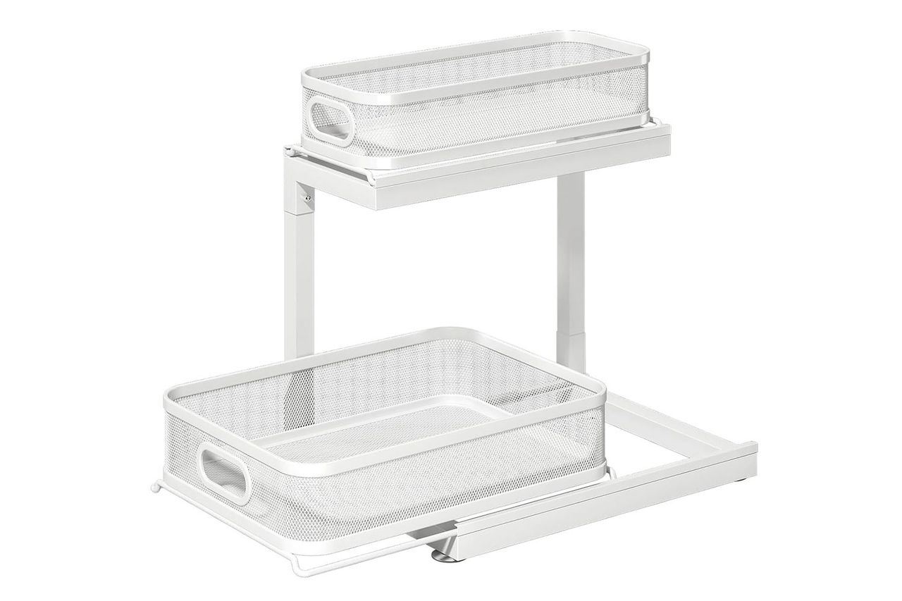 2-Pack Under Sink Storage Organizer with 2-Tier Slide Out Drawer