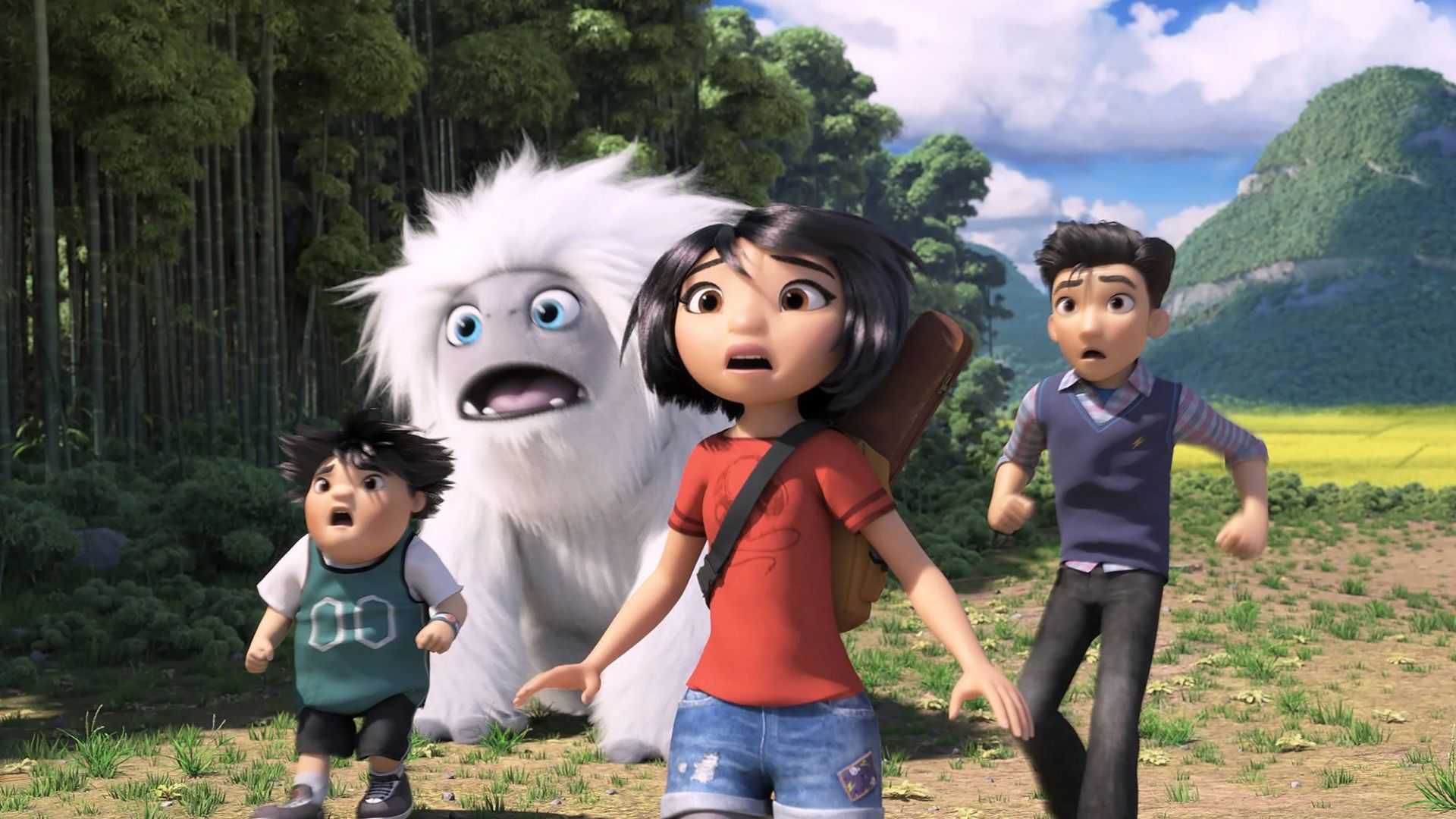 Everest with his human friends in Abominable