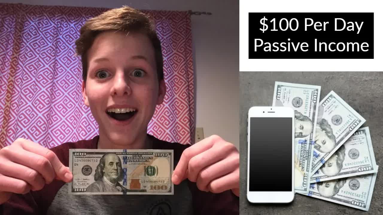 Passive income: How to make $100 per day (step by step)