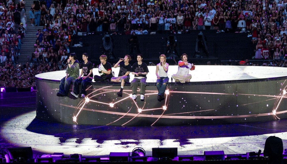 BTS members perform during its world tour 'Arirang' mat the State de France in Paris in July. The Paris act continued from July 17 through July 18.