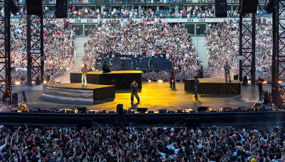 BTS members perform during its world tour 'Arirang' mat the State De France in Paris in July. The Paris act continued from July 17 through July 18.