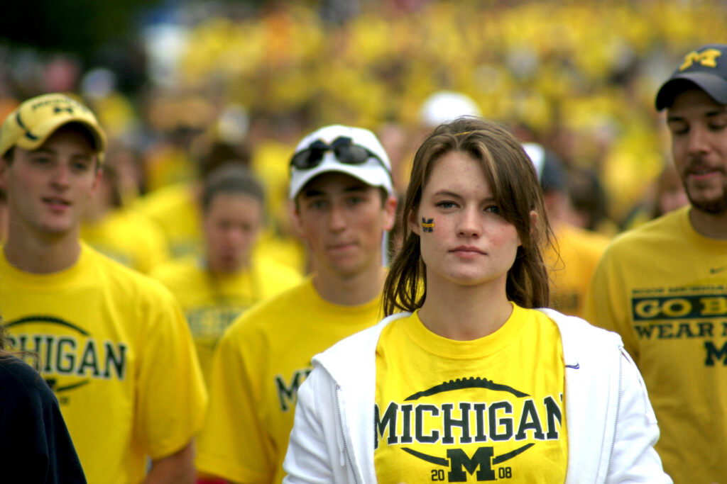 Michigan fans upset
